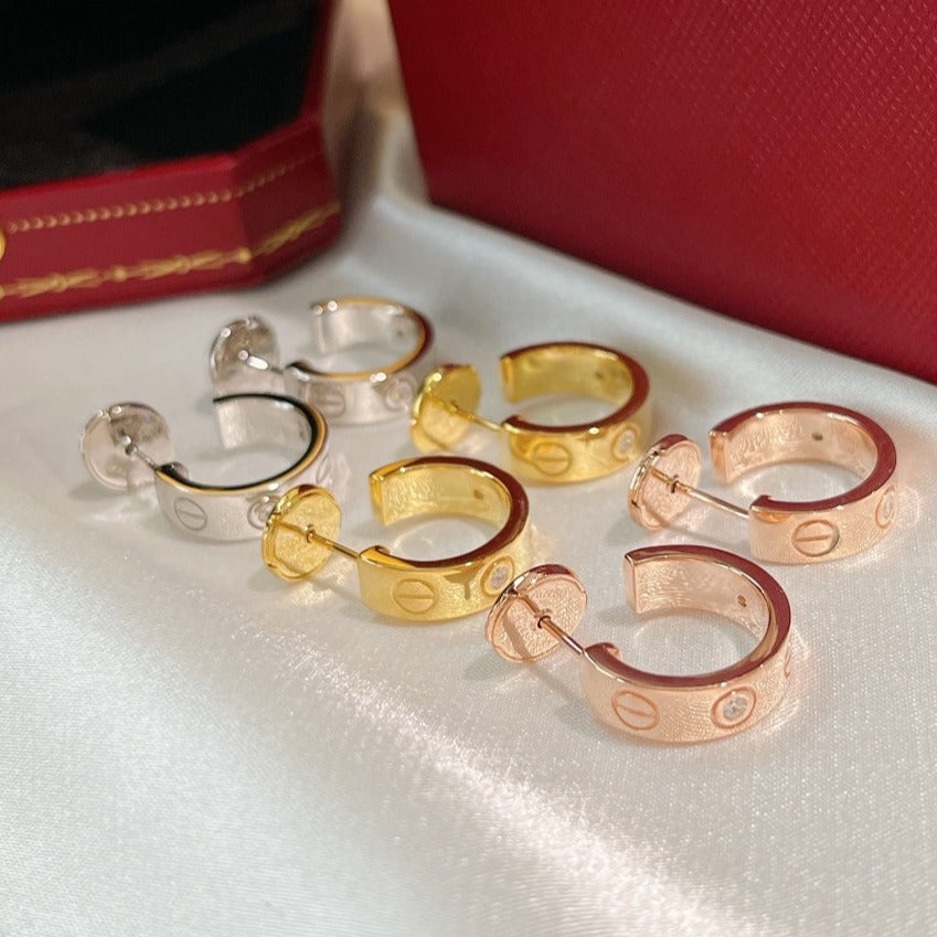 Mystic LOVE EARRINGS 5.7MM 2 DIAMONDS
