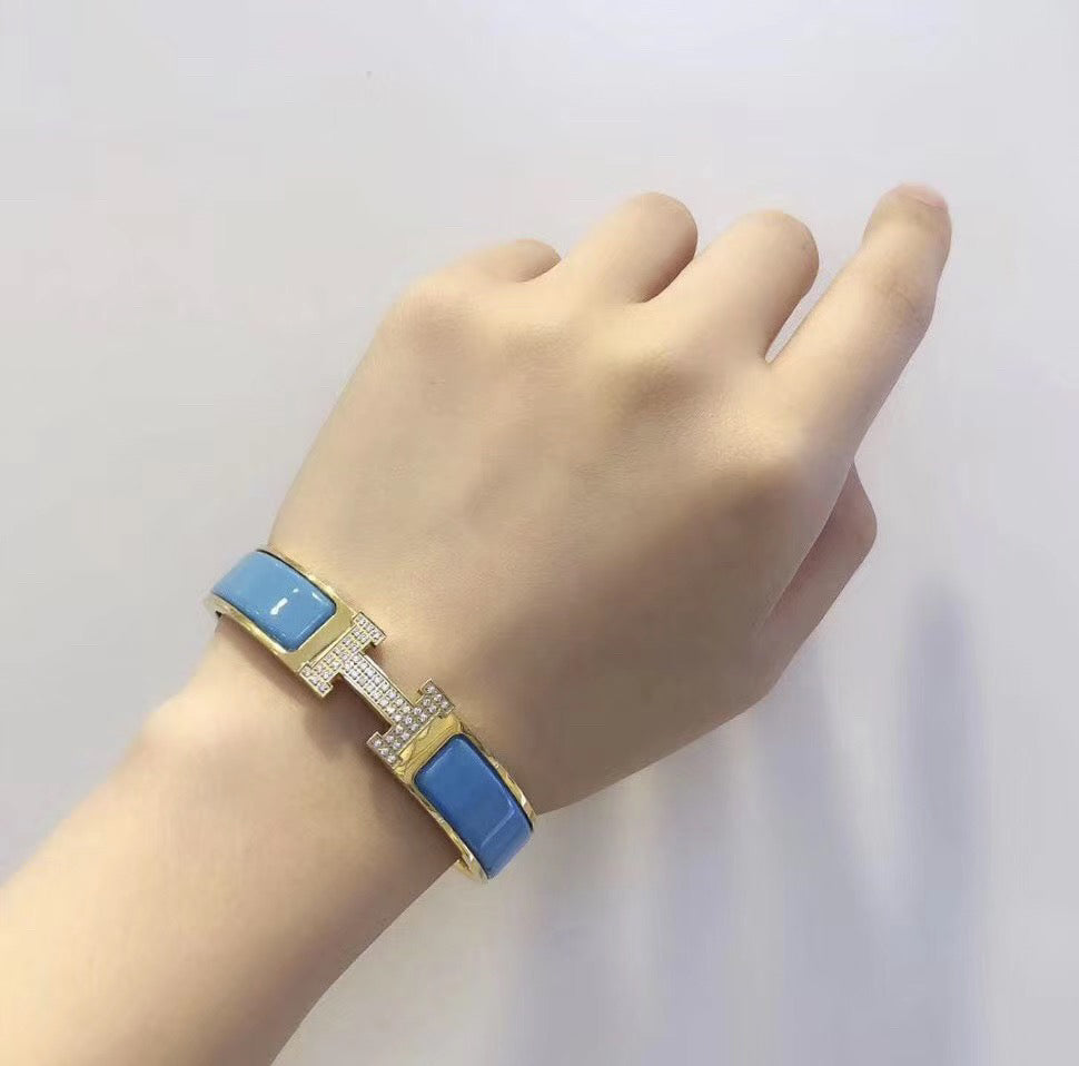 Mystic H CLOUD BLUE BRACELET GOLD DIAMOND
