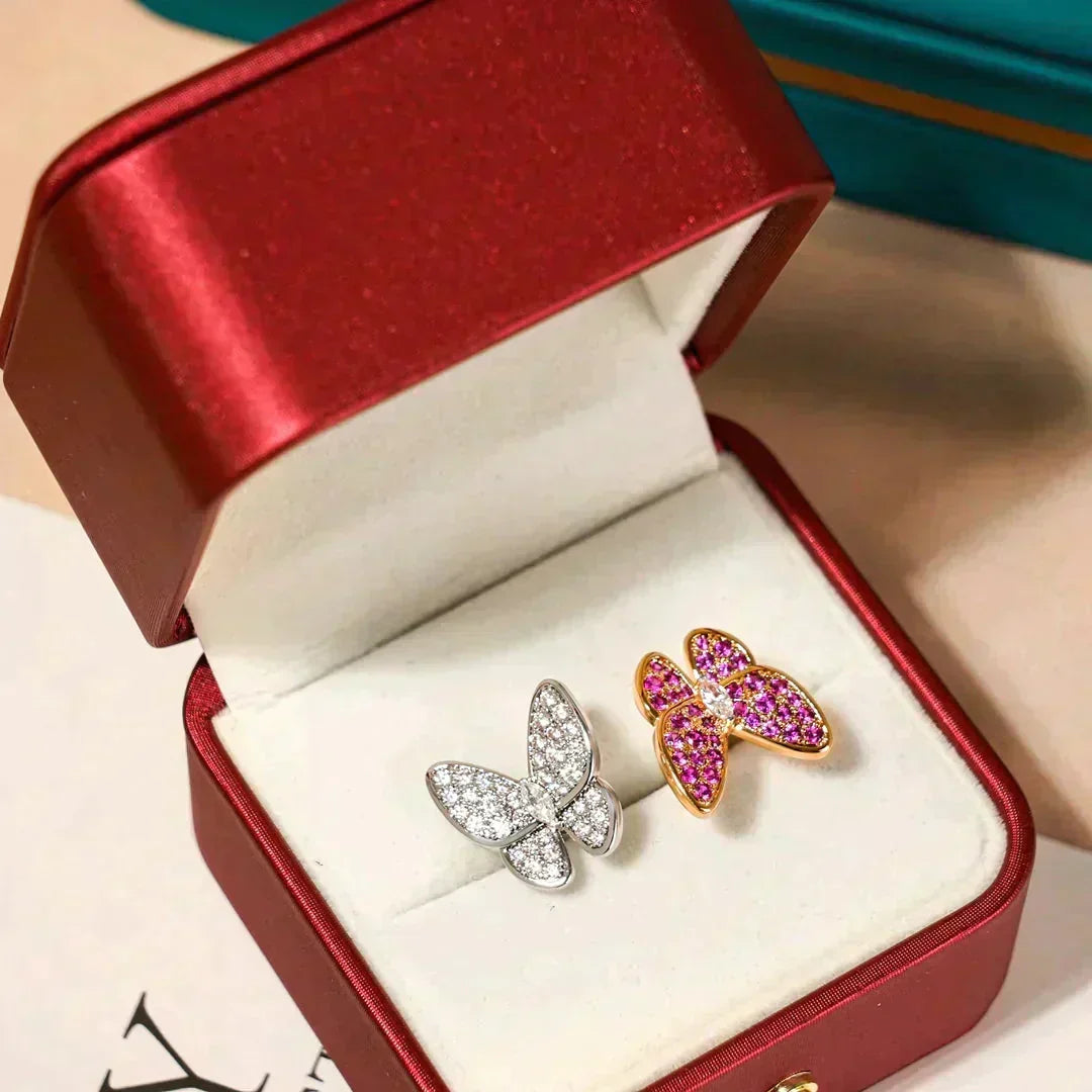 Mystic TWIN BUTTERFLY DIAMOND RING