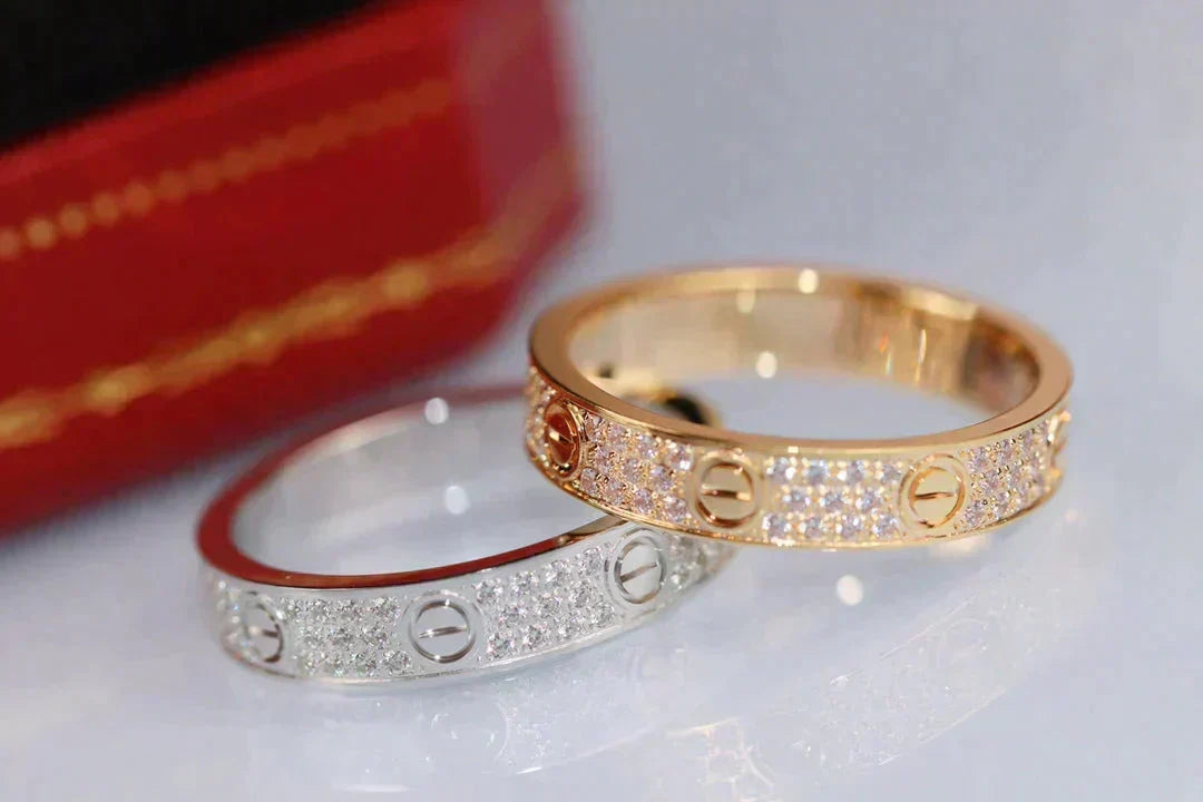 Mystic LOVE RING 3.6MM DIAMOND PAVED