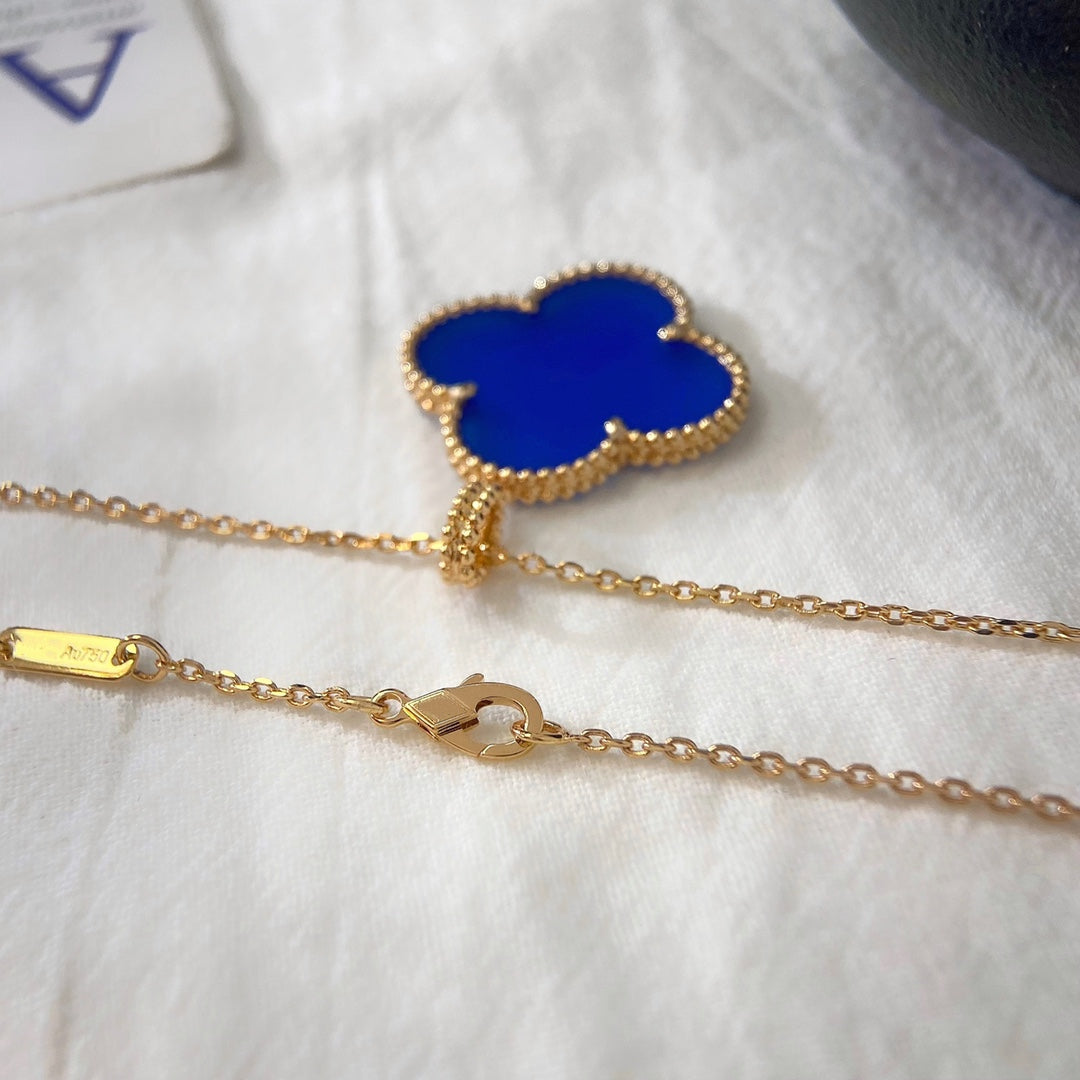 Mystic CLOVER 25MM NECKLACE TURQUOISE ROSE GOLD