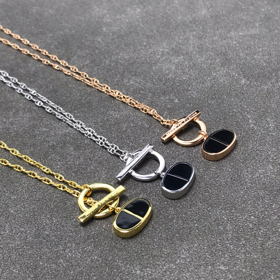 Mystic CHAINE VERSO BLACK CERAMIC NECKLACE