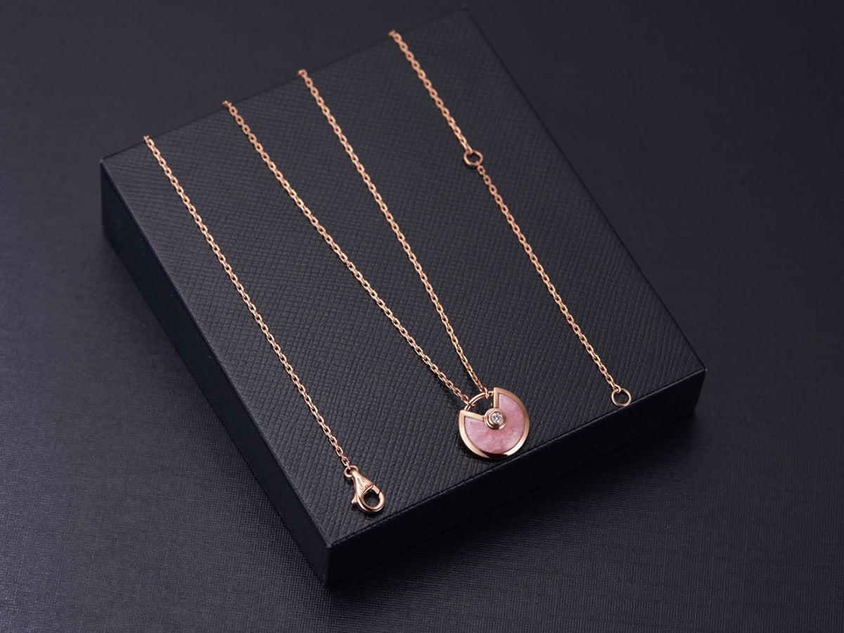 Mystic AMULETTE ROSE GOLD PINK MOP NECKLACE