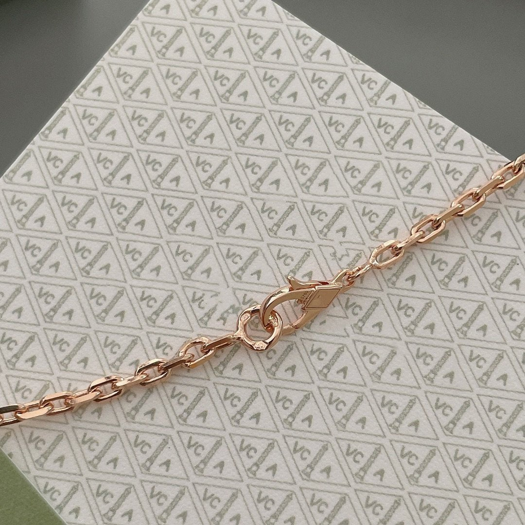 Mystic LUCKY SPRING 15 MOTIFS ROSE GOLD NECKLACE