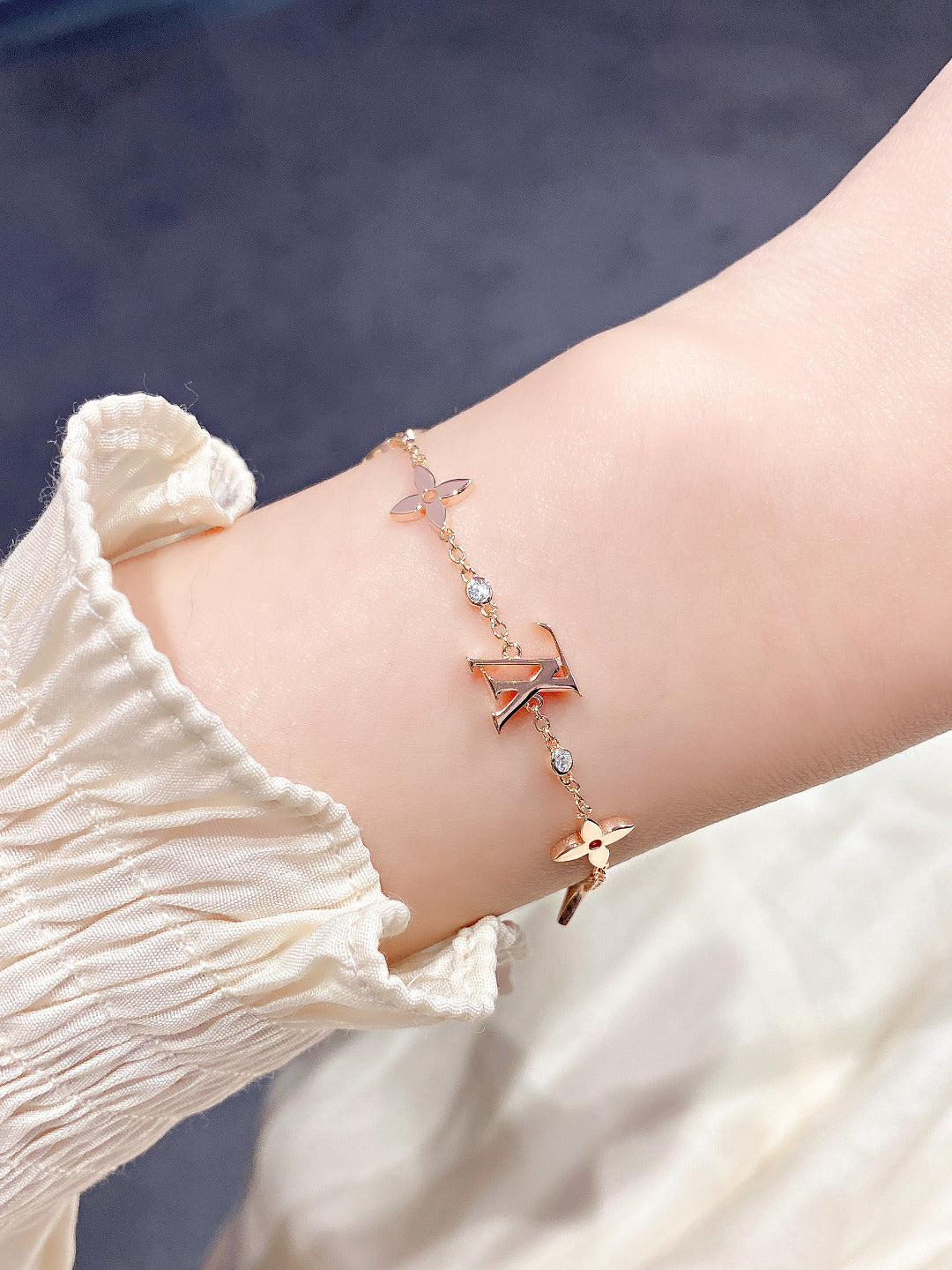 Mystic STAR AND SUN 7 MOTIFS GOLD BRACELET
