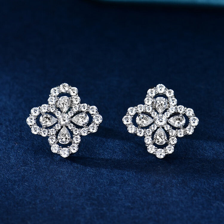 Mystic LOOP EARRINGS FULL MOTIF DIAMOND 16MM