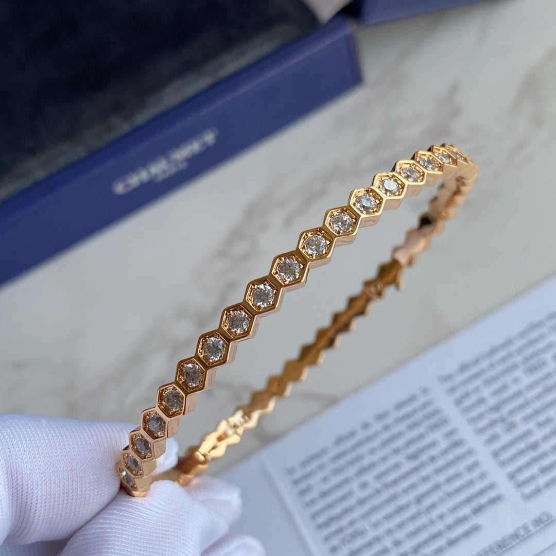 Mystic BEE LOVE GOLD BRACELET FULL DIAMOND