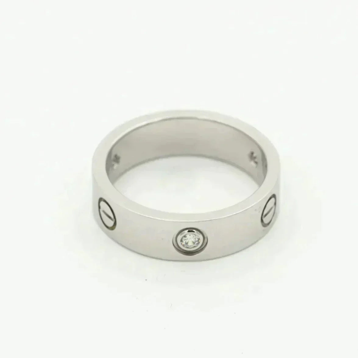 Mystic LOVE RING 5.5MM 3 DIAMONDS SILVER