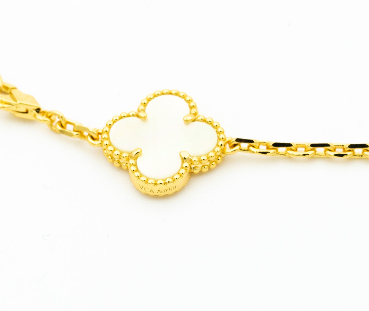 Mystic CLOVER BRACELET 5 MOTIFS ONYX MOP