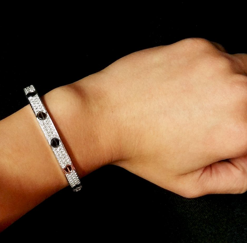 Mystic LOVE BRACELET 6.1MM DIAMOND-PAVED CERAMIC