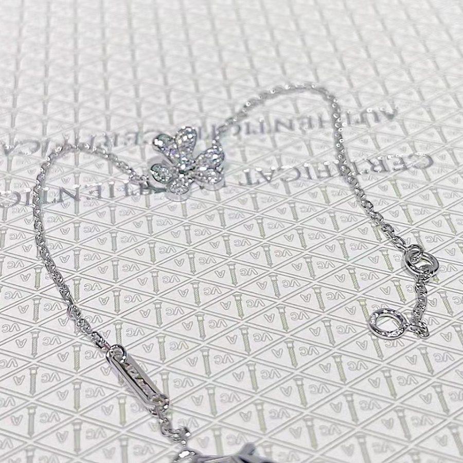 Mystic FRIVOLE SILVER FLOWER DIAMOND BRACELET