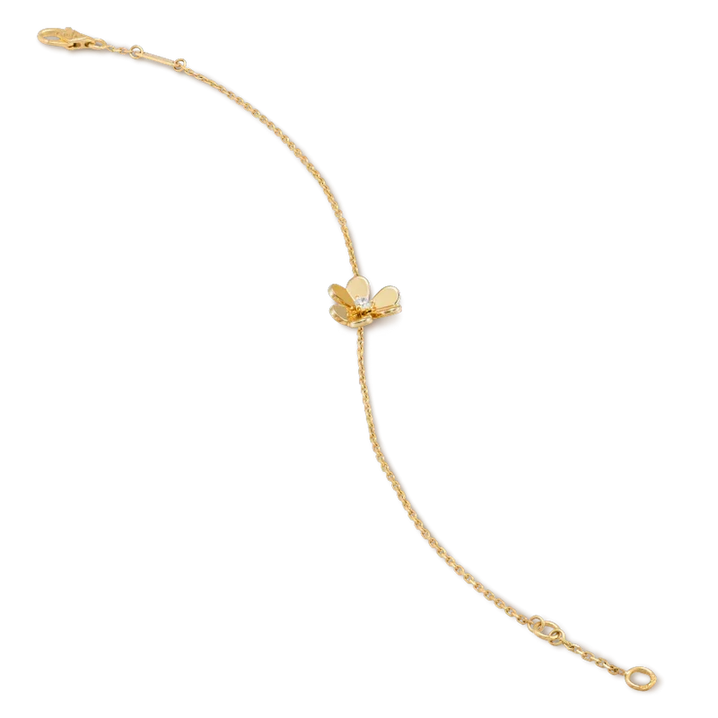 Mystic FRIVOLE GOLD FLOWER PINK MALACHITE BRACELET