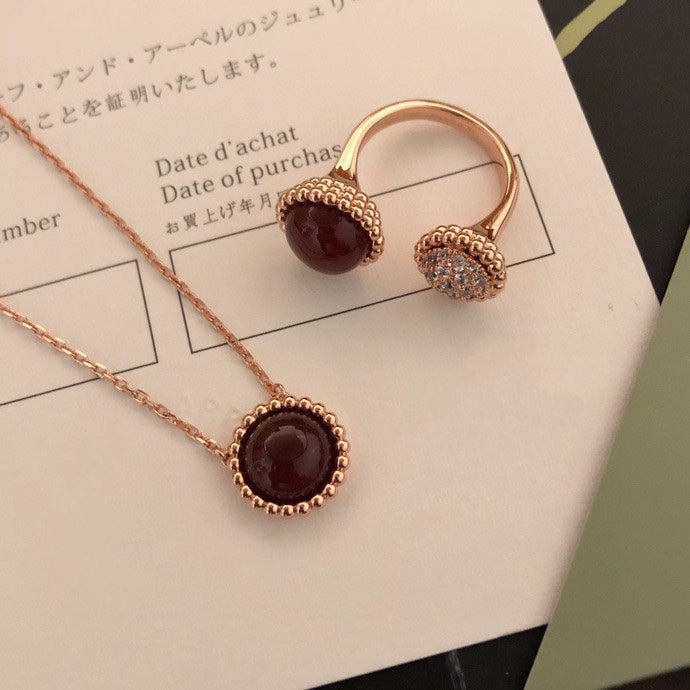 Mystic PERLEE COULEURS DIAMOND ROSE GOLD BETWEEN THE FINGER RING