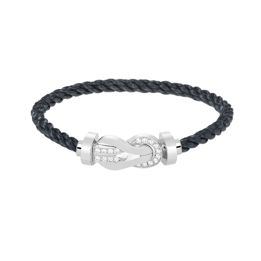 Mystic CHANCE LARGE 8 FIGURE BUCKLE HALF DIAMOND BRACELET SILVER