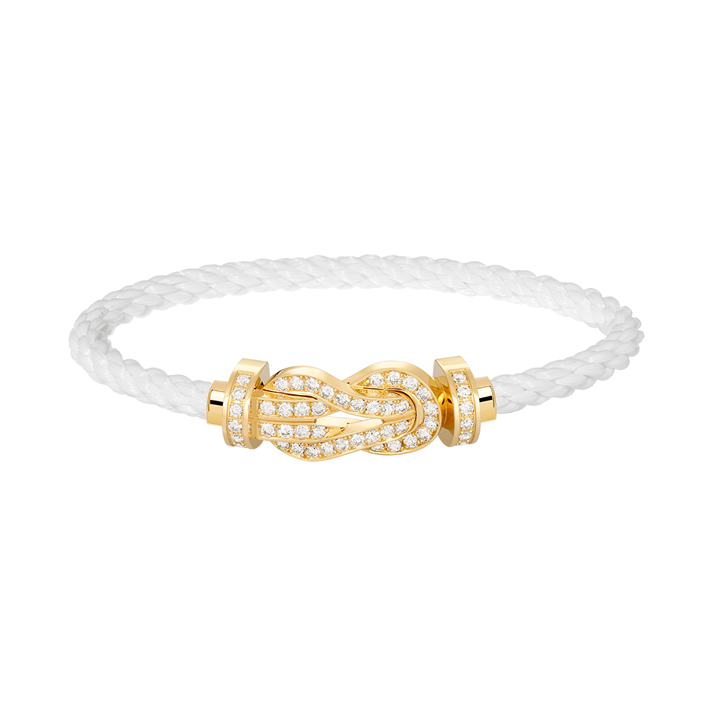 Mystic CHANCE LARGE 8 FIGURE BUCKLE FULLDIAMOND BRACELET GOLD