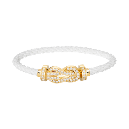Mystic CHANCE LARGE 8 FIGURE BUCKLE FULLDIAMOND BRACELET GOLD