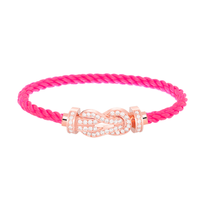 Mystic CHANCE LARGE 8 FIGURE BUCKLE FULL DIAMOND BRACELET ROSE GOLD