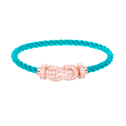 Mystic CHANCE LARGE 8 FIGURE BUCKLE FULL DIAMOND BRACELET ROSE GOLD