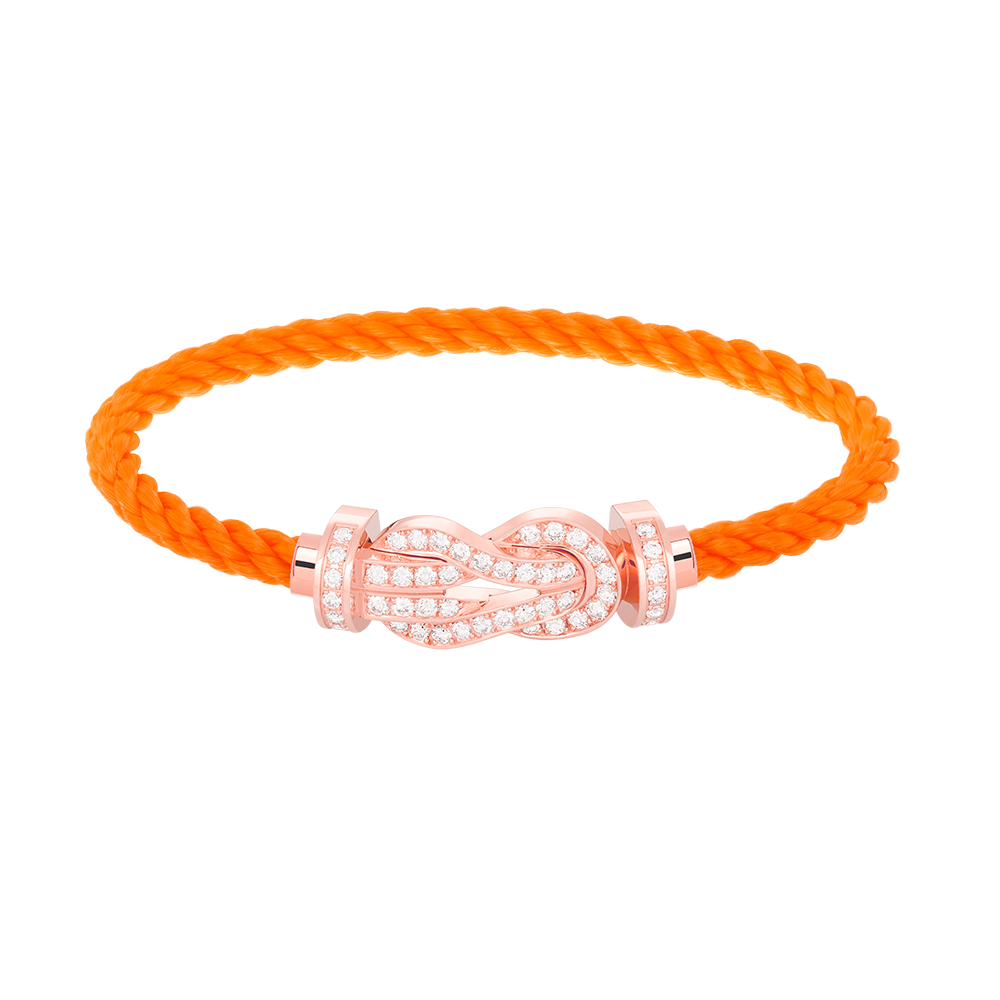 Mystic CHANCE LARGE 8 FIGURE BUCKLE FULL DIAMOND BRACELET ROSE GOLD
