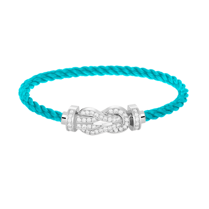 Mystic CHANCE LARGE 8 FIGURE BUCKLE FULL DIAMOND BRACELET SILVER