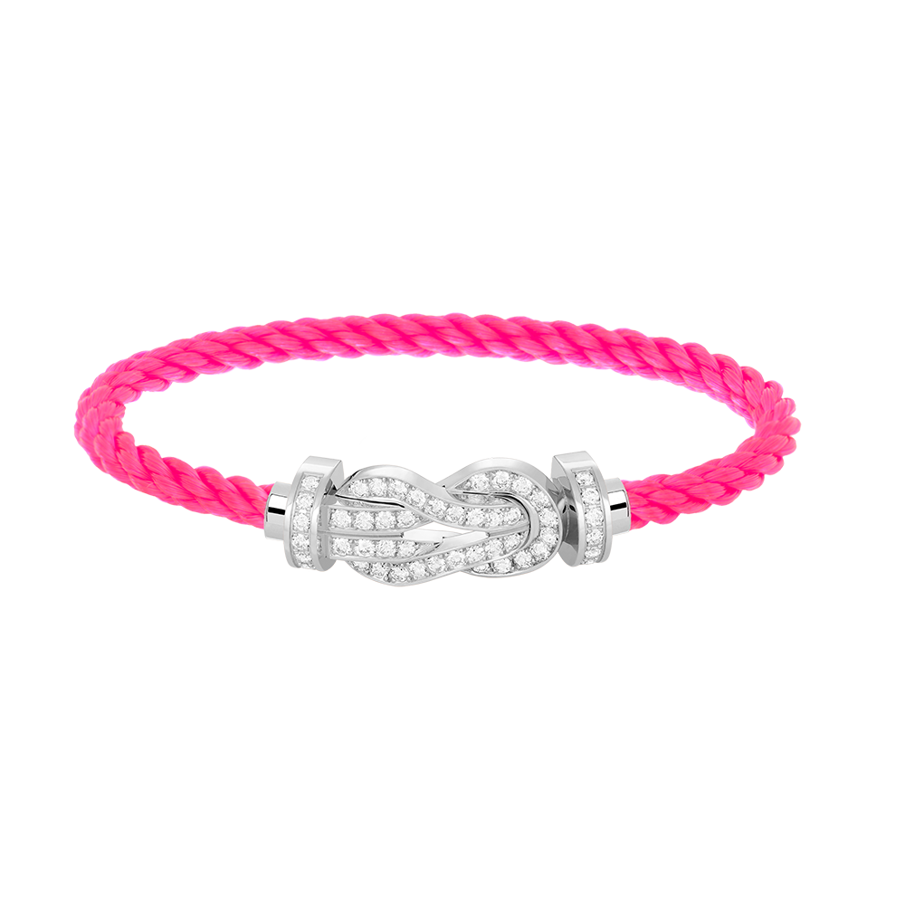Mystic CHANCE LARGE 8 FIGURE BUCKLE FULL DIAMOND BRACELET SILVER