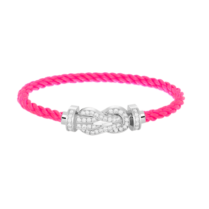 Mystic CHANCE LARGE 8 FIGURE BUCKLE FULL DIAMOND BRACELET SILVER