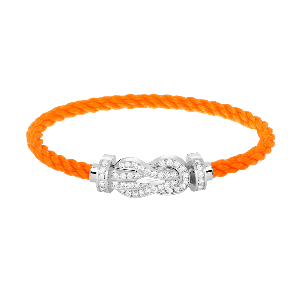 Mystic CHANCE LARGE 8 FIGURE BUCKLE FULL DIAMOND BRACELET SILVER