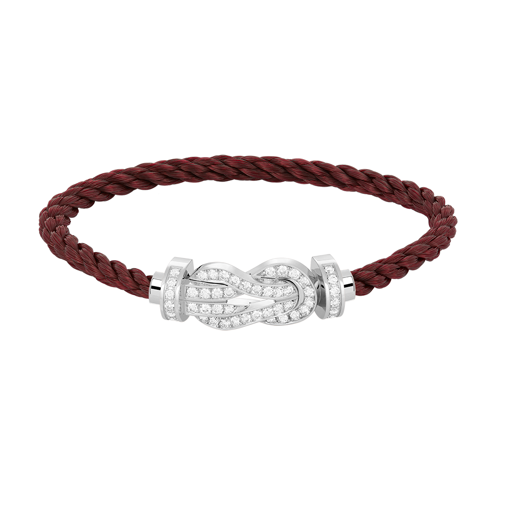 Mystic CHANCE LARGE 8 FIGURE BUCKLE FULL DIAMOND BRACELET SILVER