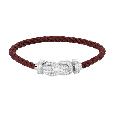 Mystic CHANCE LARGE 8 FIGURE BUCKLE FULL DIAMOND BRACELET SILVER