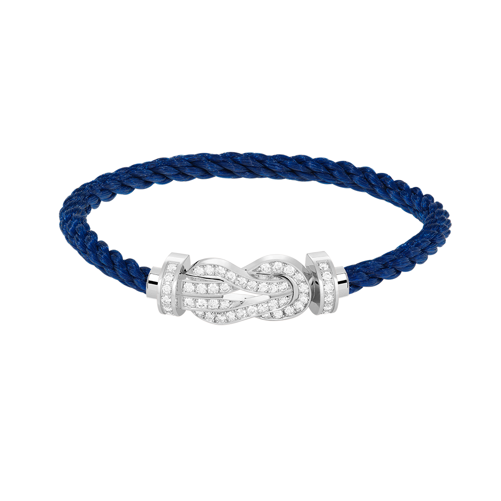 Mystic CHANCE LARGE 8 FIGURE BUCKLE FULL DIAMOND BRACELET SILVER