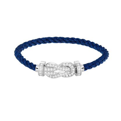 Mystic CHANCE LARGE 8 FIGURE BUCKLE FULL DIAMOND BRACELET SILVER