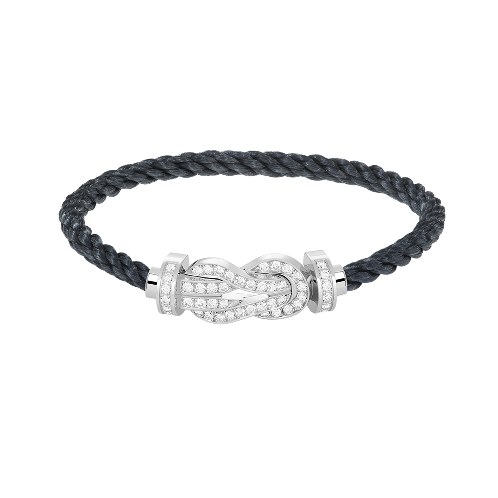 Mystic CHANCE LARGE 8 FIGURE BUCKLE FULL DIAMOND BRACELET SILVER