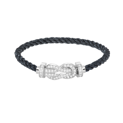 Mystic CHANCE LARGE 8 FIGURE BUCKLE FULL DIAMOND BRACELET SILVER