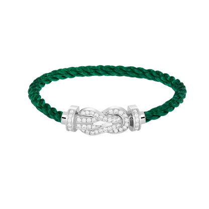 Mystic CHANCE LARGE 8 FIGURE BUCKLE FULL DIAMOND BRACELET SILVER