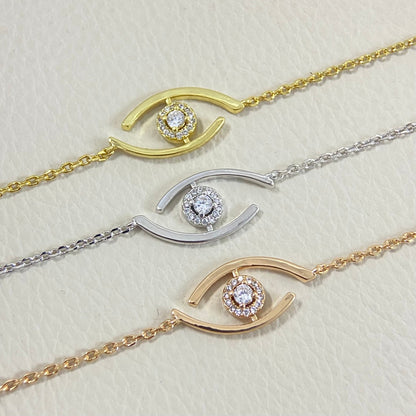 [Mystic]Lucky Eye Pave-Set Diamond Bracelet