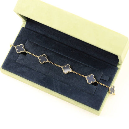 [Mystic ]New CLOVER 5 MOTIF ONYXS BRACELET COLLECTION