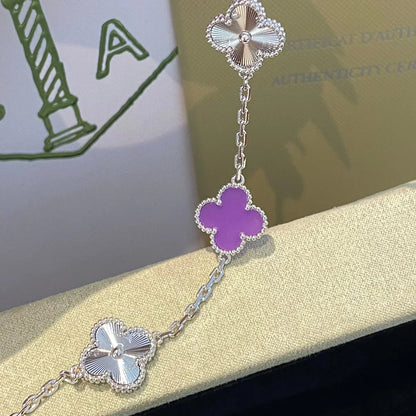 [Mystic ]New  CLOVER 5 MOTIF VIOLET BRACELET COLLECTION