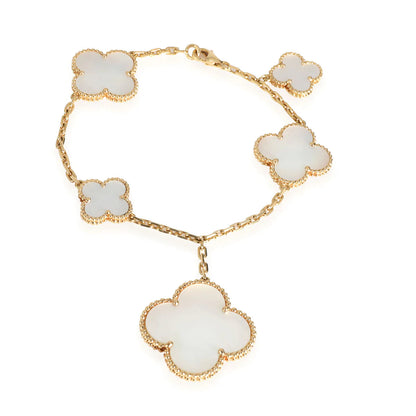 Mystic MAGIC CLOVER MOP GOLD BRACELET 5 MOTIFS