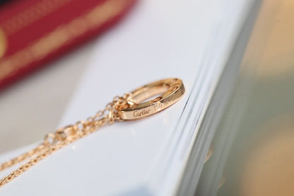Mystic LOVE NECKLACE ADJUSTABLE ROSE GOLD 2 DIAMOND