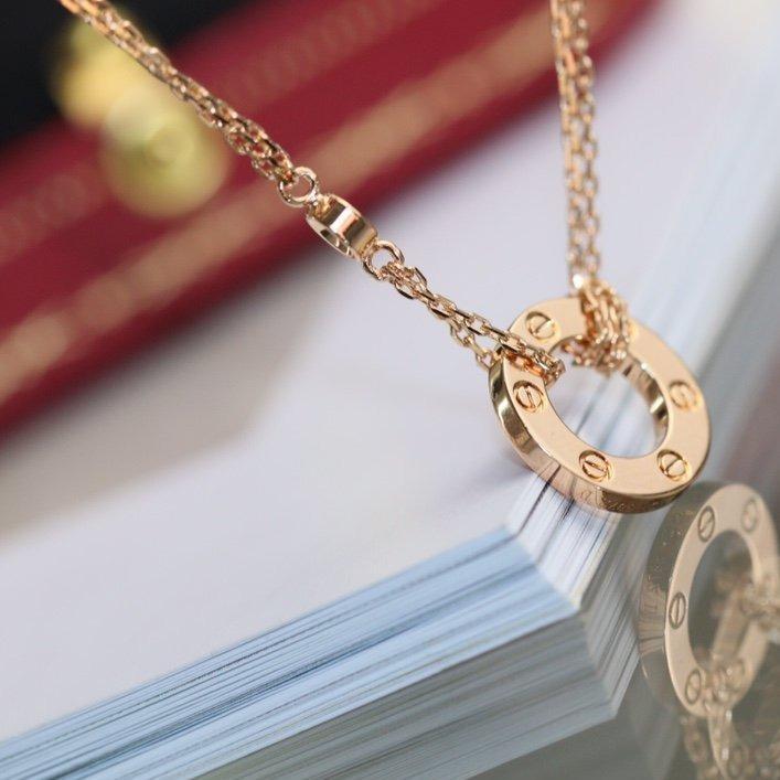 Mystic LOVE NECKLACE ADJUSTABLE ROSE GOLD 2 DIAMOND