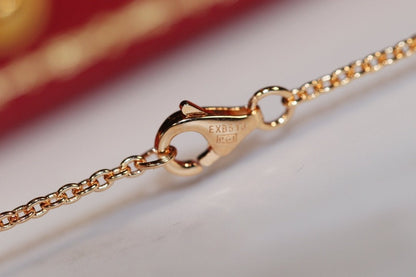 Mystic LOVE NECKLACE PINK GOLD AND SILVER