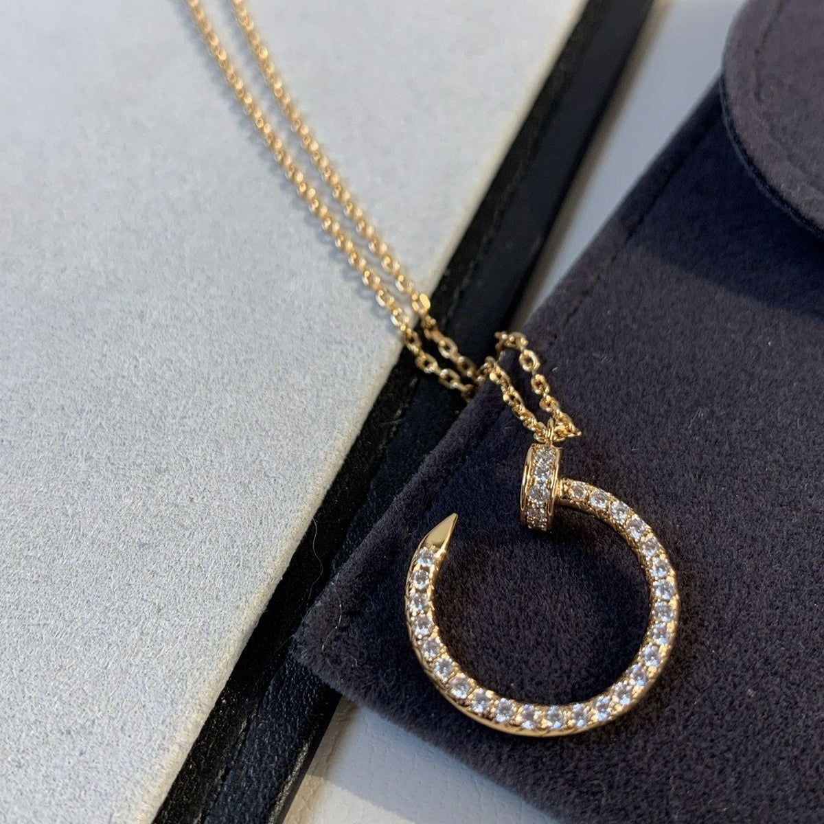Mystic JUSTE NECKLACE PINK GOLD DIAMONDS