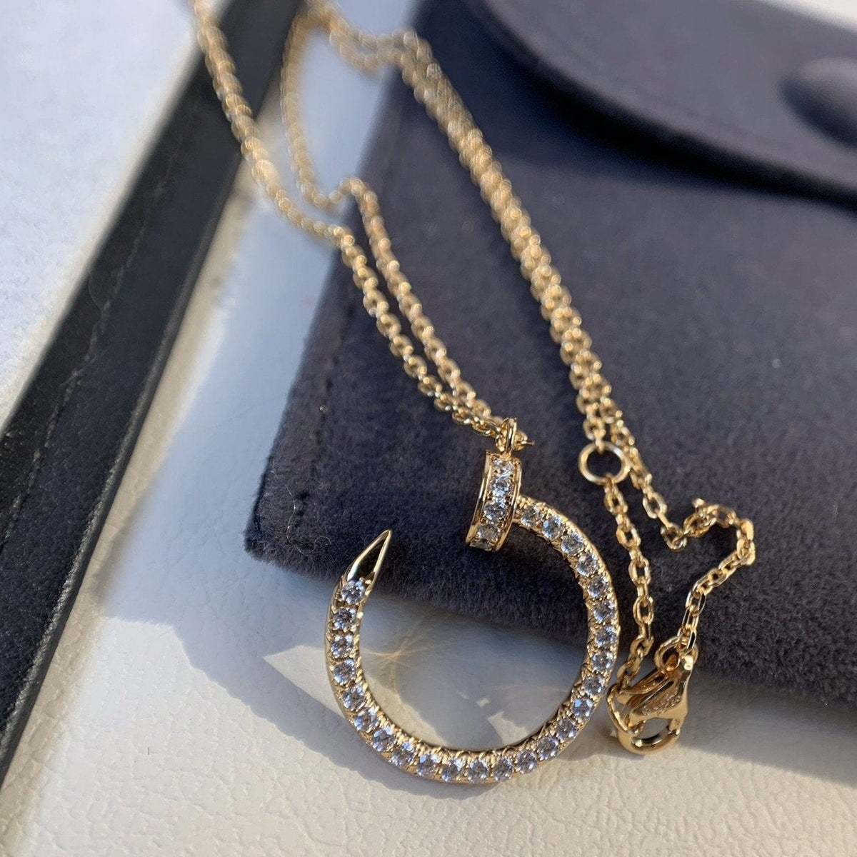 Mystic JUSTE NECKLACE PINK GOLD DIAMONDS