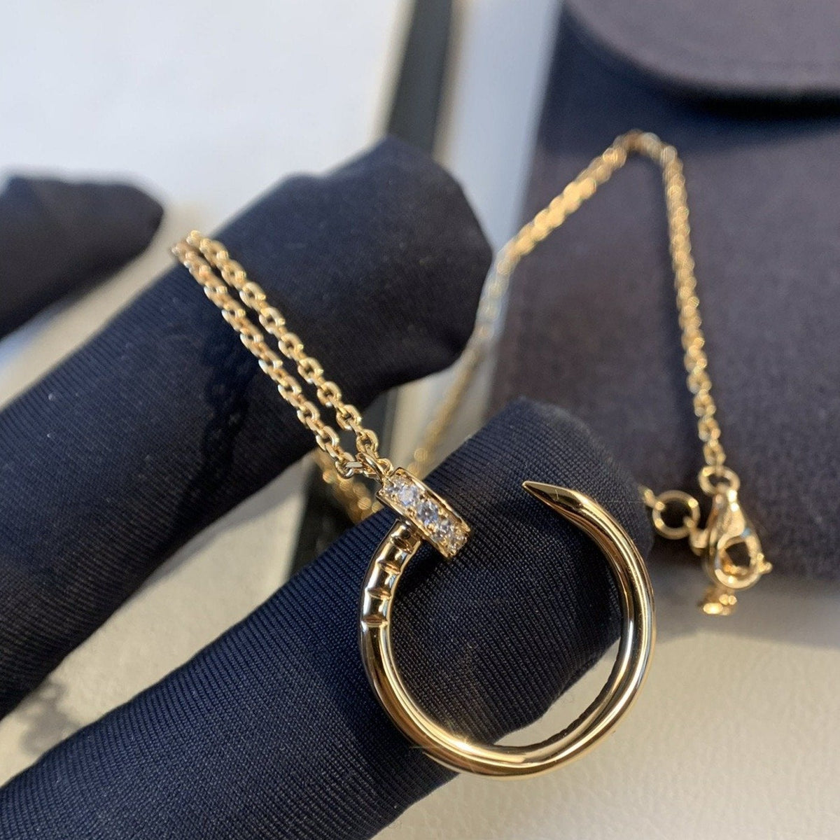 Mystic JUSTE NECKLACE PINK GOLD DIAMONDS
