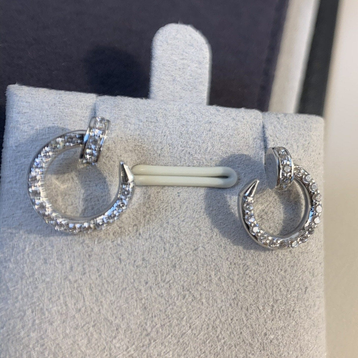 Mystic JUSTE EARRINGS SILVER DIAMONDS