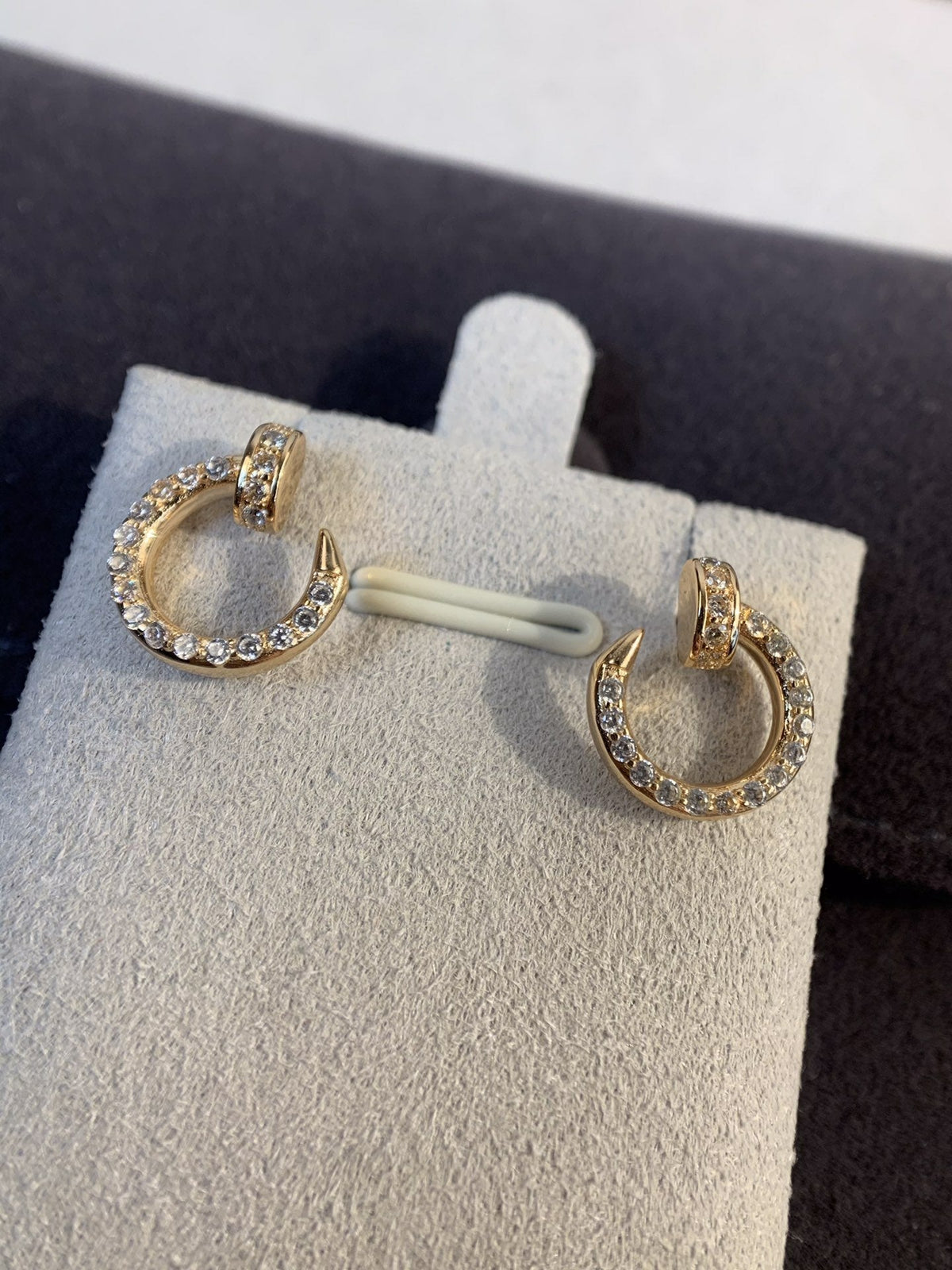 Mystic JUSTE EARRINGS GOLD DIAMONDS
