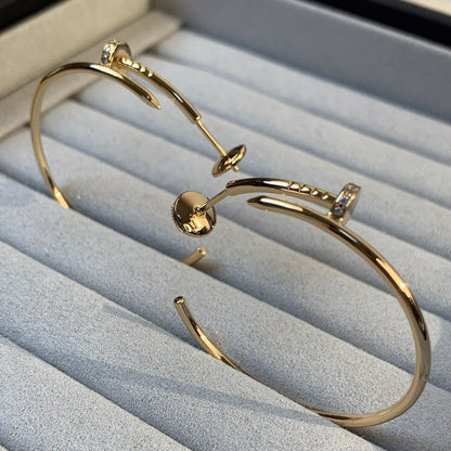 Mystic JUSTE EARRINGS GOLD DIAMONDS 1.8MM