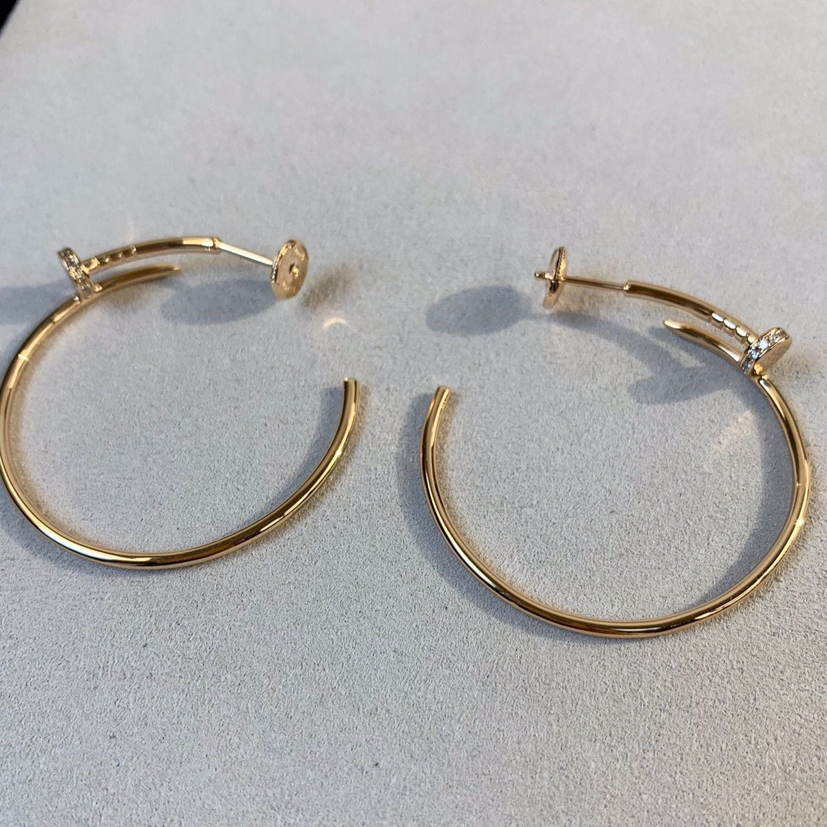 Mystic JUSTE EARRINGS GOLD DIAMONDS 1.8MM