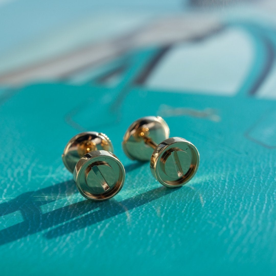 Mystic LOVE EARRINGS PINK GOLD 10MM