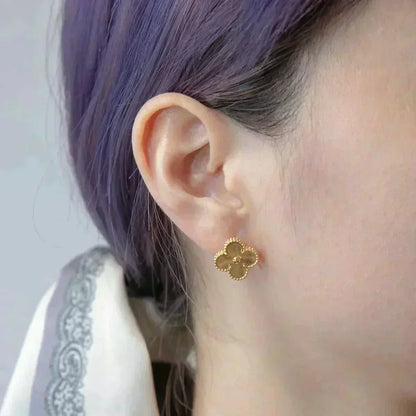 Mystic CLOVER MEDIUM 1 MOTIFS LASER EARRINGS
